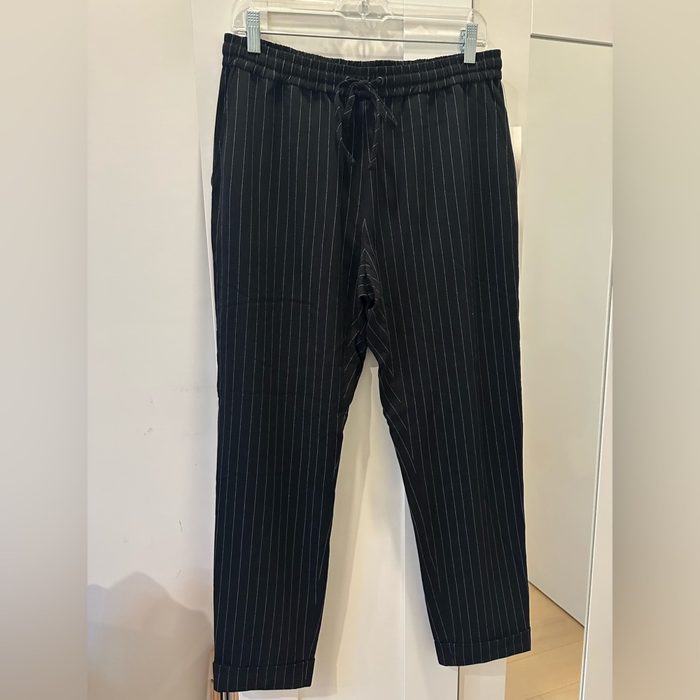 NWT DKNY Women’s Black Pinstripe Pants Trousers